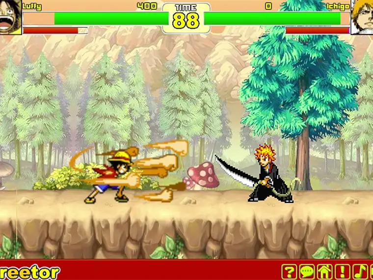 Creetor Animation Fighting: Luffy VS Naruto game thumbnail