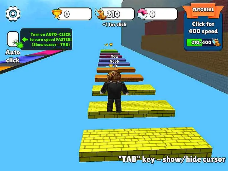 Speed Per Click: Obby game thumbnail