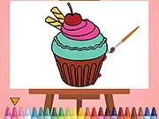 Yummy Cupcake Coloring game thumbnail