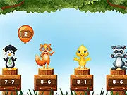 Jungle Balloons Subtraction game thumbnail