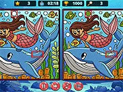 Mermaids: Spot the Differences game thumbnail
