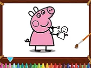 Peppa Pig Family Coloring game thumbnail
