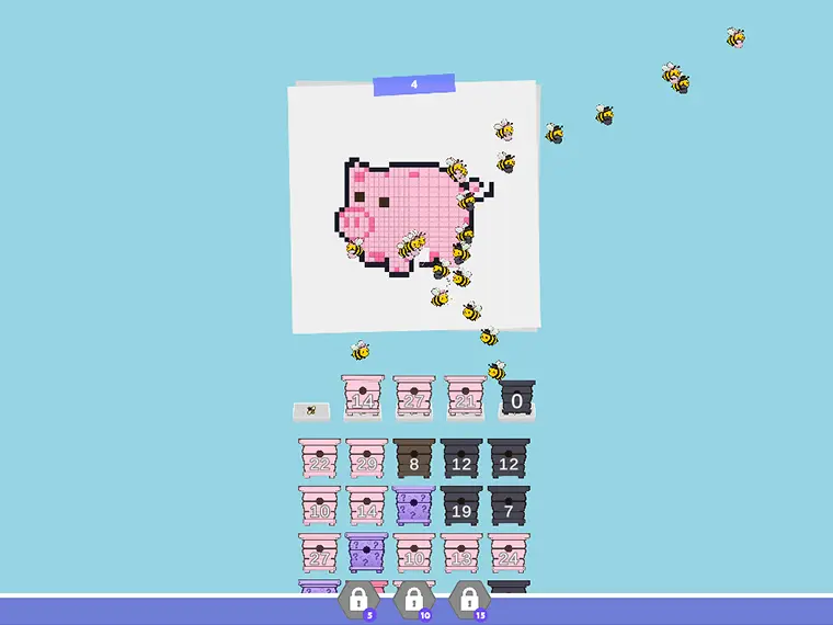 Bees Puzzle game artwork