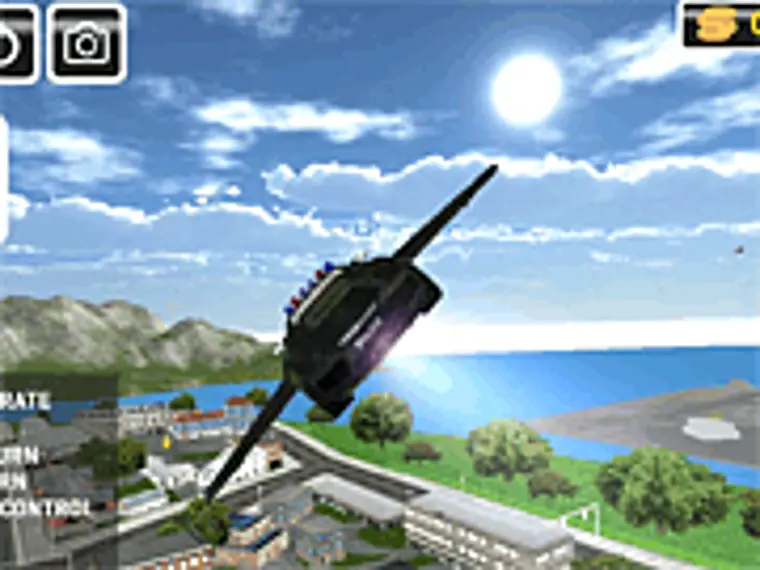 Flying Police Car Simulator game artwork