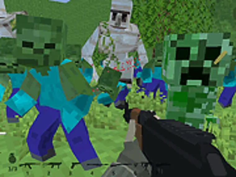 Minecraft Shooter game artwork