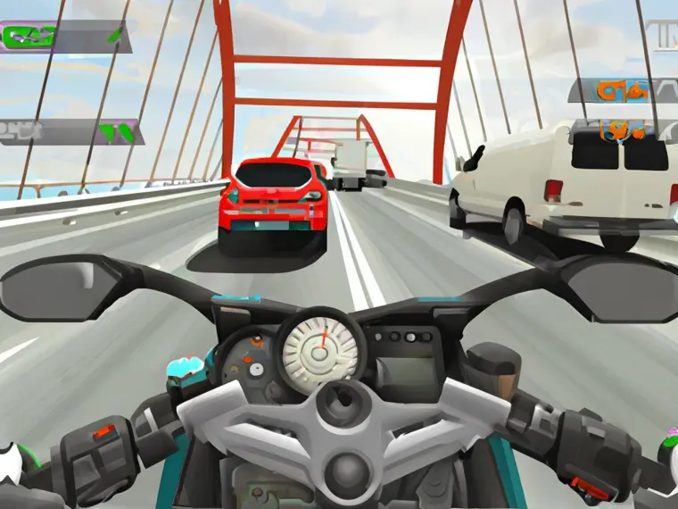 Turbo Moto Racer game artwork